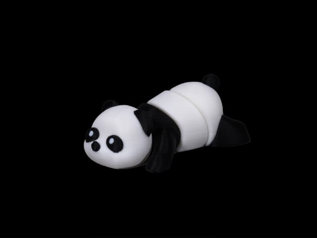 Panda 3D printed figurine